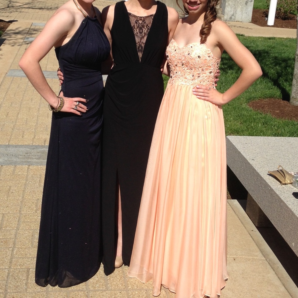 Hailey by Adrianna Papell black prom/wedding dress